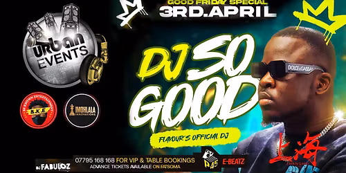 GOOD FRIDAY SPECIAL | With DJ SO GOOD | Shanghai CLUB | 03.04.26
