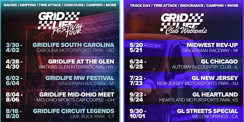 Parking Gridlife Laguna Festival - 3 Day Pass