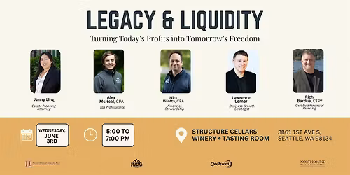 Legacy & Liquidity: Turning Today\u2019s Profits into Tomorrow\u2019s Freedom