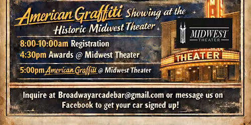 Broadway Bar & Arcade First Anniversary Car Show