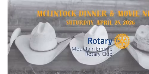 McLintock Dinner & Movie Night