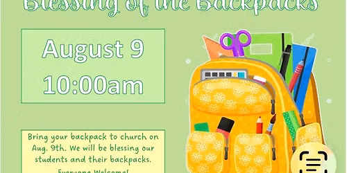 Blessing of the Backpacks