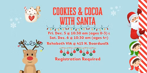 Cookies and Cocoa with Santa (ages 0-3)