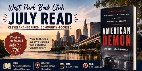 West Park Book Club \u2014 American Demon by Daniel Stashower