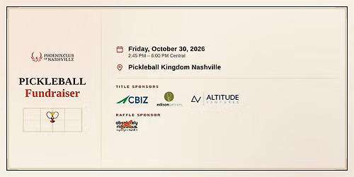 Phoenix Club of Nashville Pickleball Fundraiser