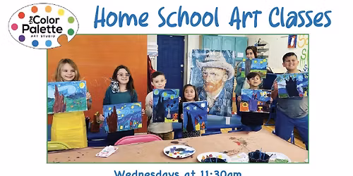 Home School Art Classes Wednesdays at 11:30am