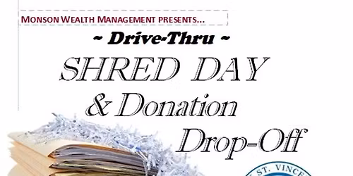 SHRED DAY and St. Vincent de Paul DONATION DROP OFF 