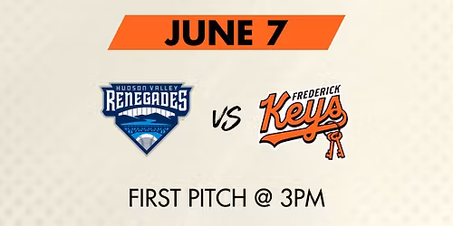 Meme Day | Hudson Valley Renegades vs Frederick Keys @3pm 