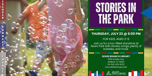 Stories in the Park (Sears Branch)