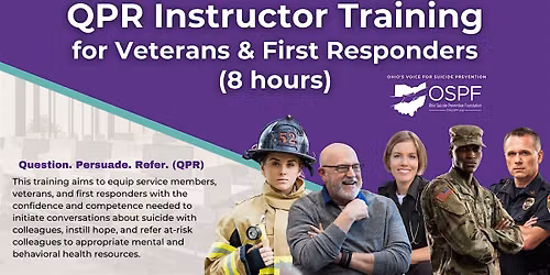 QPR Instructor Training for Veterans & First Responders
