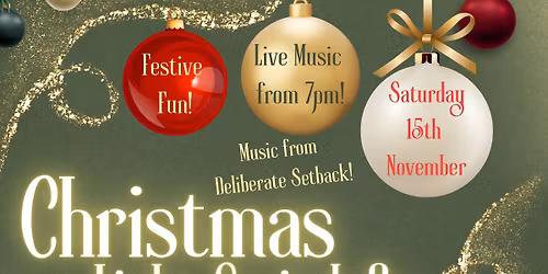 WGC light switch on afterparty! - LIVE MUSIC FROM DELIBERATE SETBACK