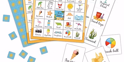 Spring Break: Beach Bingo (4 Years Old - 5th Grade)