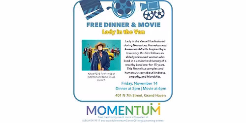 Free Dinner & Movie - Lady in the Van