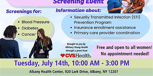 Women's Health Free Screening Event