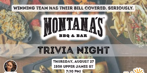 Montanas Trivia - Win Your Bill (Hamilton)