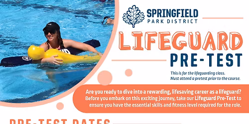 Lifeguard Pre-Test at the Springfield Park District
