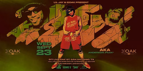 Lil Jay And 3|Oak Present DJ Pee Wee AKA Anderson Paak