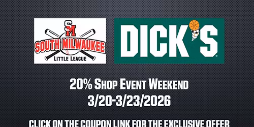 DICK\u2019S Sporting Goods SMLL 20% 3\/20-3\/23\/2026