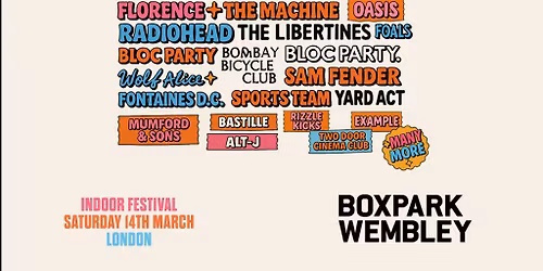 Allday Indie Indoor Festival - London