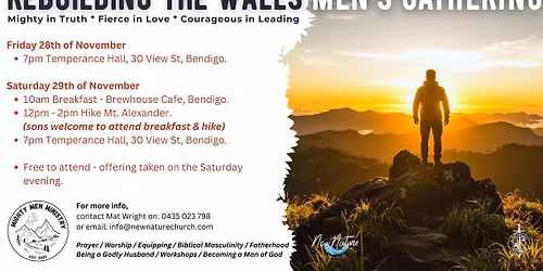 Rebuilding The Walls - Men's Gathering