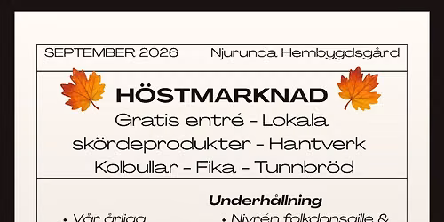 Höstmarknad 2026