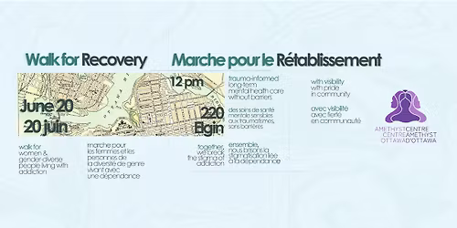 Walk for Recovery - Marche pour le R\u00e9tablissement