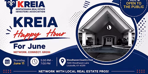 KREIA Happy Hour for June at Woodhaven - FREE\/Open to public