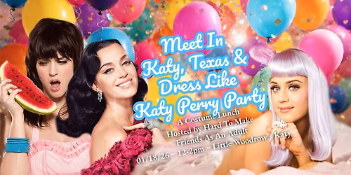 Meet In Katy, Texas & Dress Like Katy Perry: A Costume Themed Lunch