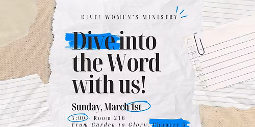 Dive! Women\u2019s Bible Study \u2013 Session 6