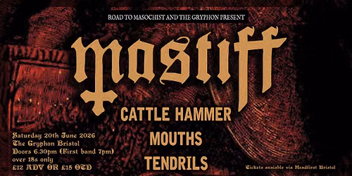 Mastiff, Cattle Hammer, Mouths, Tendrils