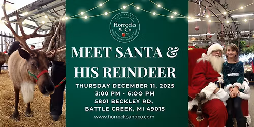 Meet Santa and his Reindeer!