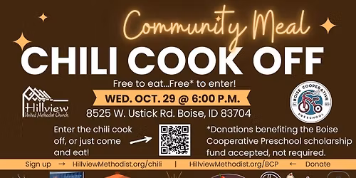 Community Meal Chili Cook Off!