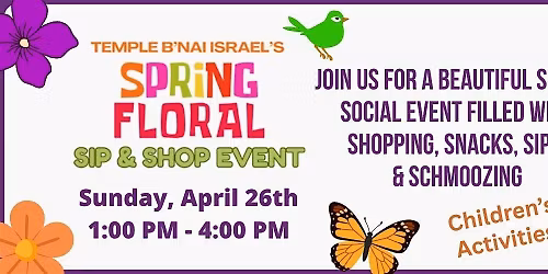 Spring Floral Sip & Shop