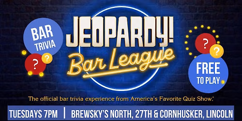 Jeopardy Bar League Tuesdays at Brewsky's North