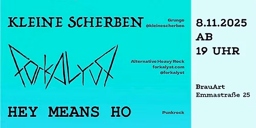 BrauArt Live! Heavy Rock von Forkalyst | Kleine Scherben | Hey Means Ho
