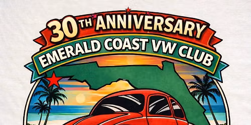 30th Anniversary Emerald coast VW Club Car Show