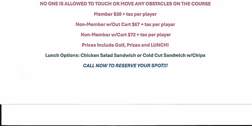 Greenskeepers Revenge Tournament