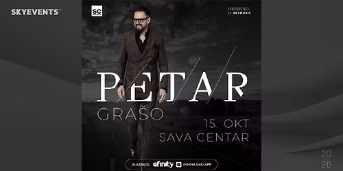 PETAR GRAŠO | 15. OKT | SAVA CENTAR