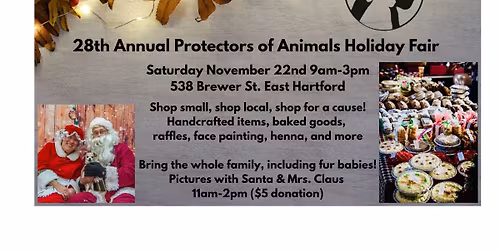 28th Annual Protectors of Animals Holiday Fair