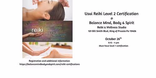 Usui Reiki Level 2 Certification