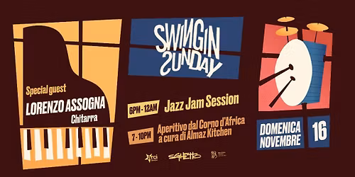 Swingin' Sunday | Jazz Jam & Aperitivo | Lorenzo Assogna special guest