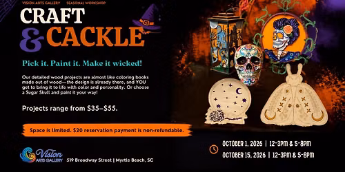 Craft & Cackle: Pick it. Paint it. Make it Wicked!