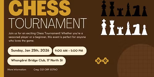 Whang\u0101rei Chess Club Tournament 2026 - Open Entry
