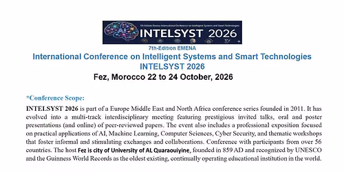 INTELSYST 2026 