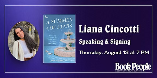 BookPeople Presents: Liana Cincotti - Summer of Stars