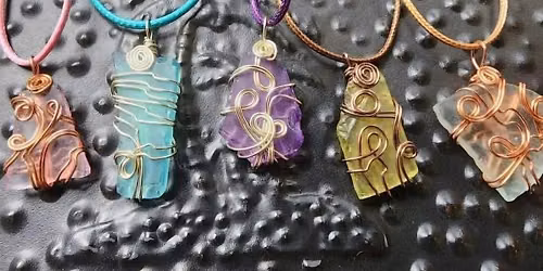 Wire wrapping 101 Wire wrap all your summer beach finds! at Powder Hollow!