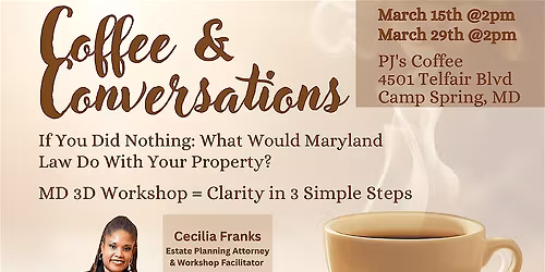 What happens to your property if you pass without a Will or Trust Workshop