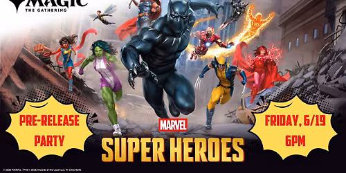 MTG Marvel Super Heroes Pre-Release Party at Crooked Dog Comics