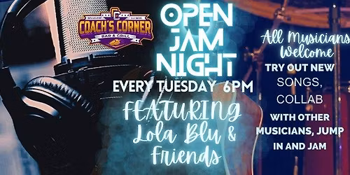 Open Jam w\/ Lola Blu & Friends