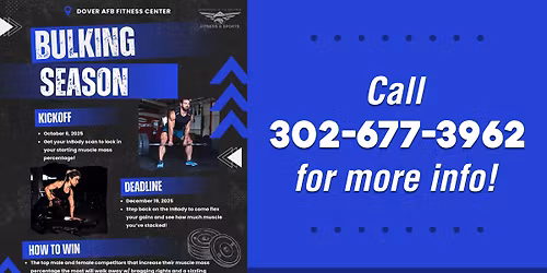 Bulking Season Deadline